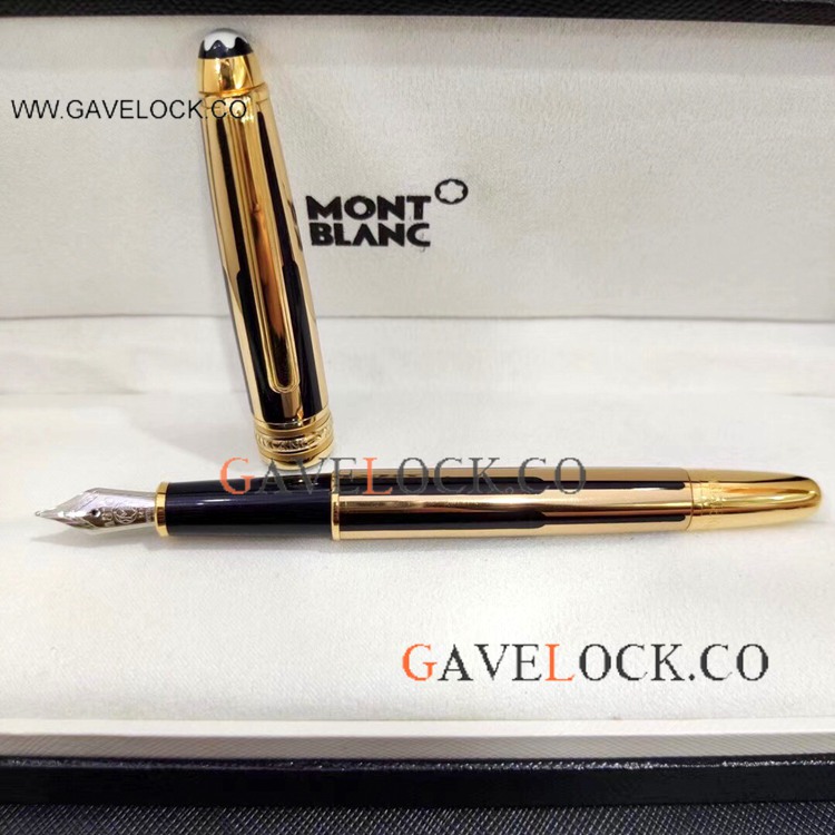 Low Price Montblanc Meisterstuck Gold & Black Fountain Pen Low Price Montblanc Meisterstuck Gold & Black Fountain Pen